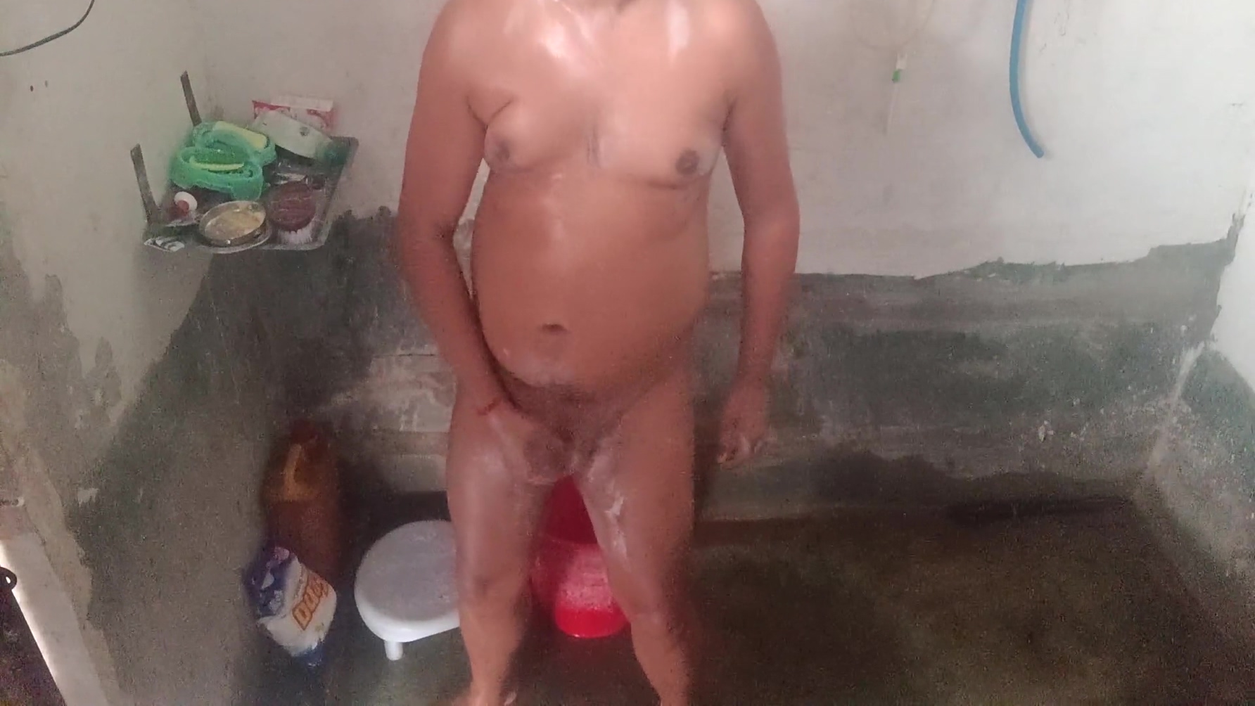 Full Nude Show In Bathroom And Playing With Little Cock