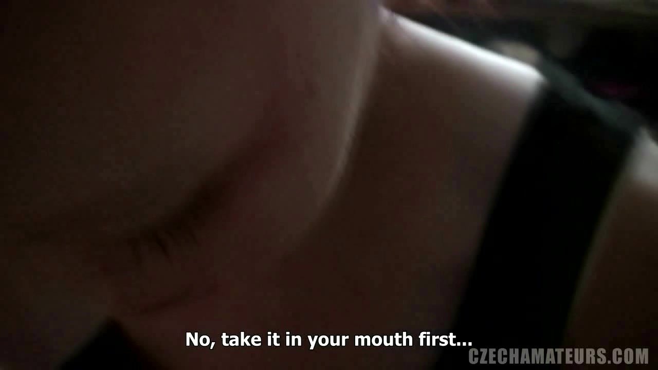 Boyfriend film his Czech girlfriend giving him a nice head