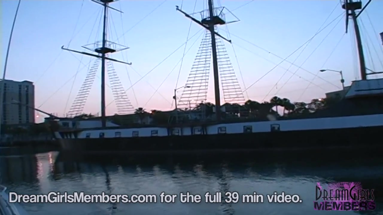 Cute College Girls Hang Out Topless On My Boat At Sunset - DreamGirlsMembers