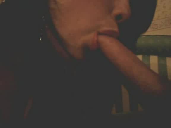Brunette sucks my dick in the amateur footage