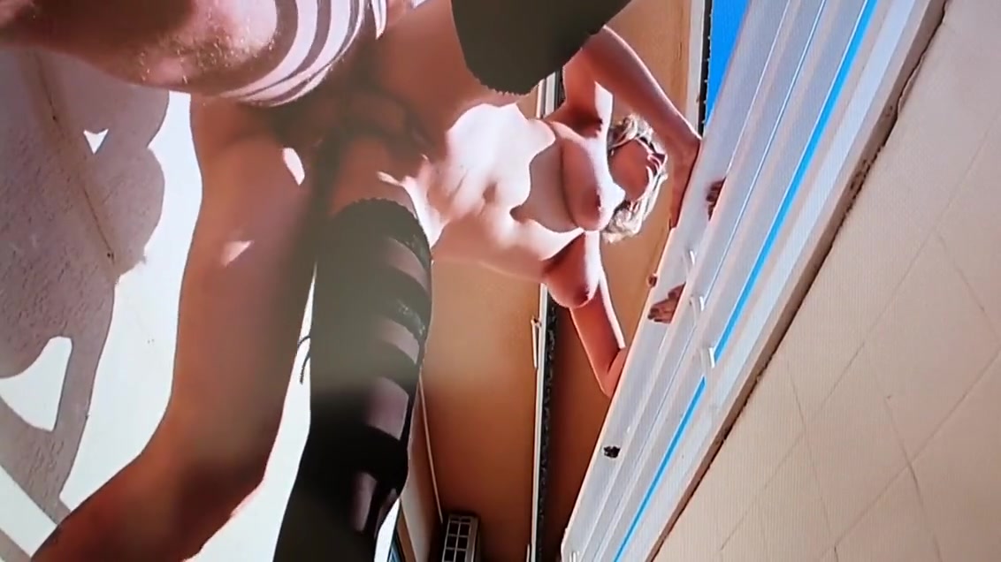 Busty Nice Milf Gets Dick On Balcony