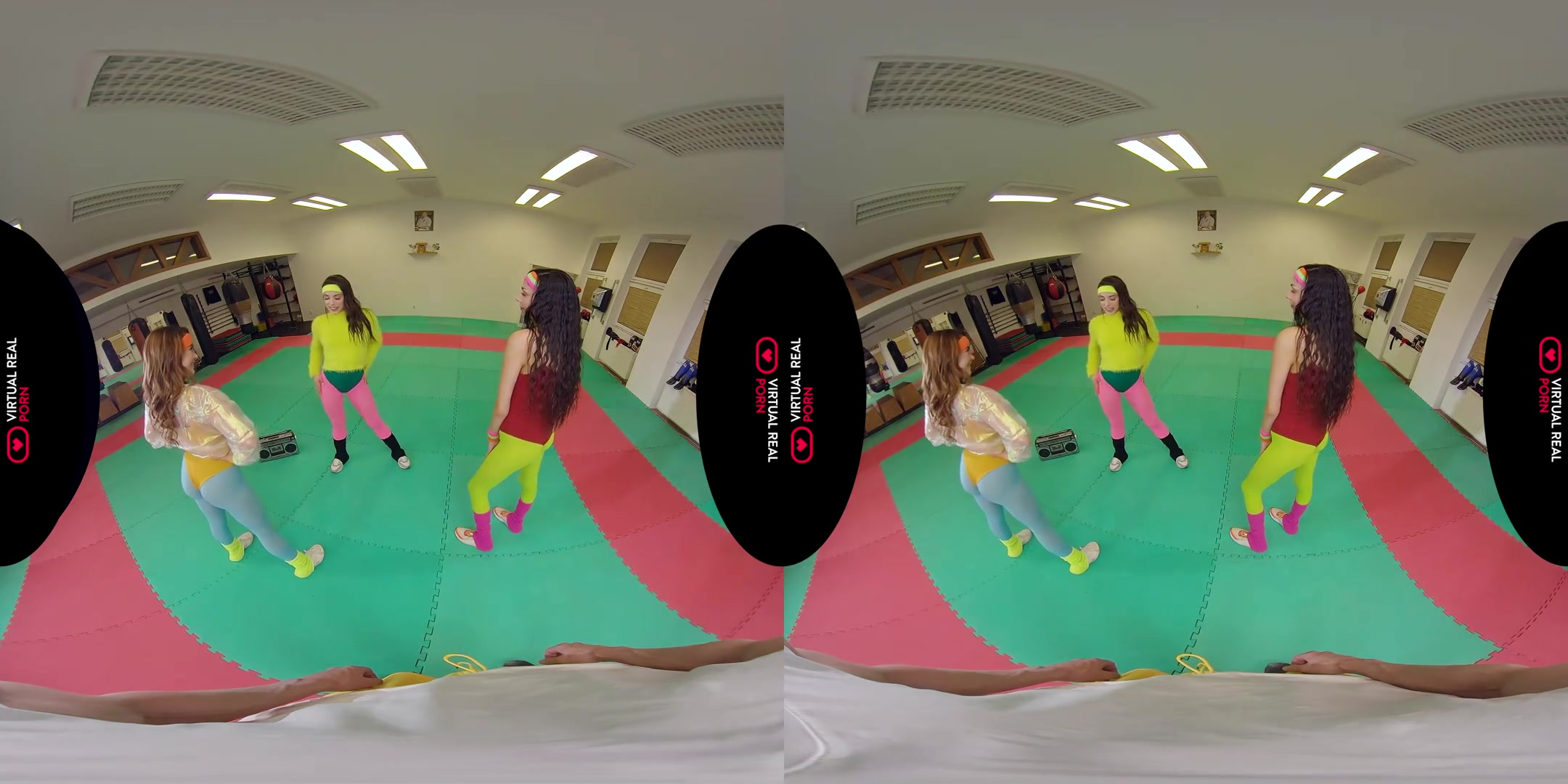 In The Back Of Aerobics - FFFM Orgy With Hot Pornstars