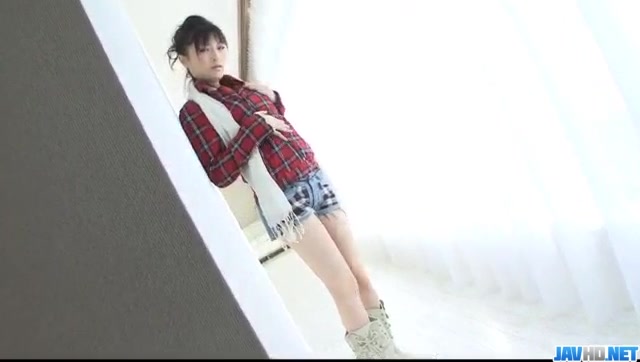 Babe in red lingerie, Rika Sonohara, made to swallow