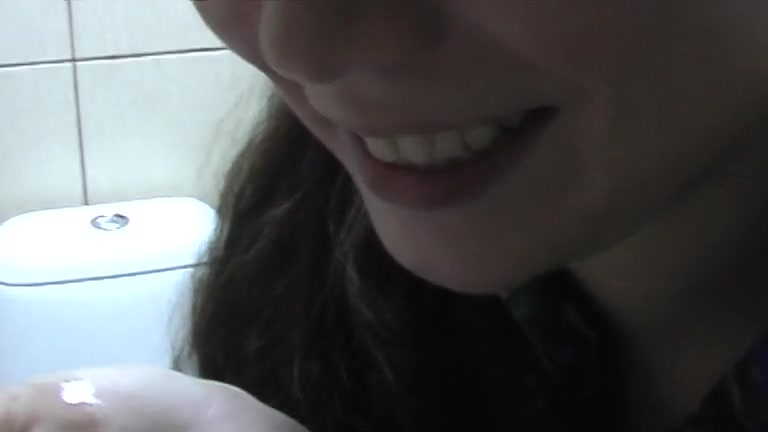 Nasty dilettante pair fucking in the public restroom
