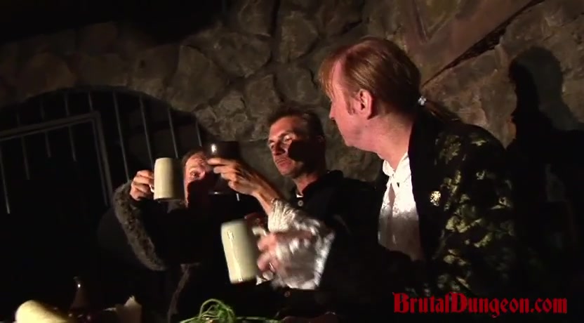Blond Wench Magda Endures Extreme Food Play & BDSM Gang Bang