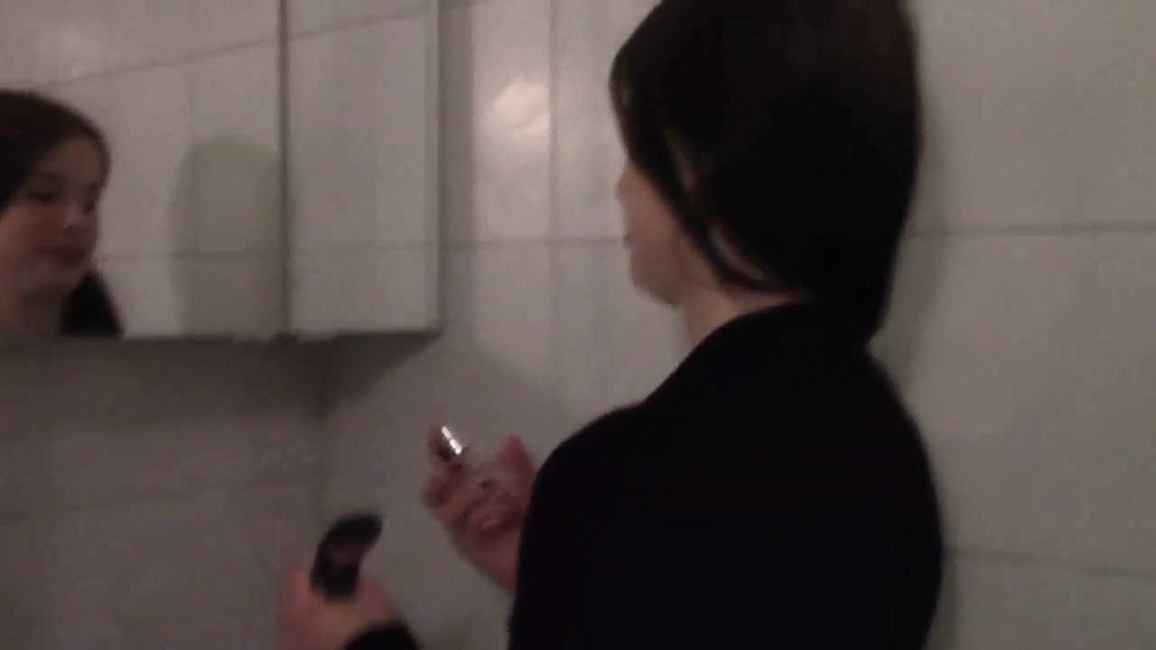 Goddess Gloria's ass fetish session in the bathroom by Femdom Austria