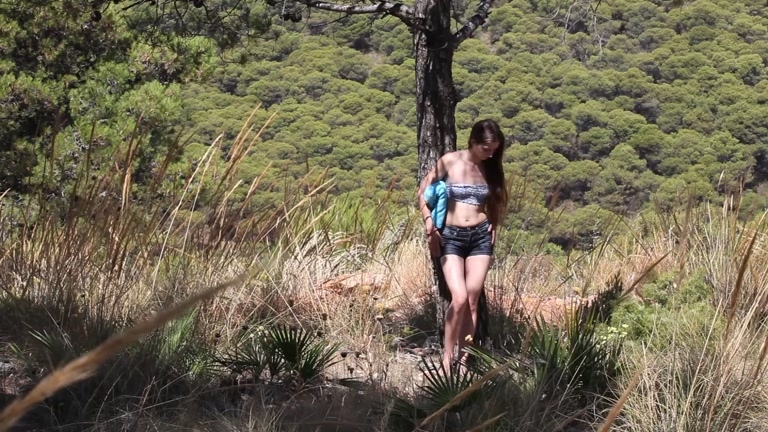 Nude beauty in the wild