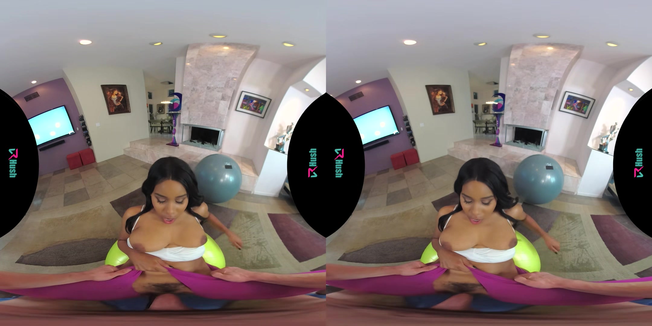 VRHUSH Jenna Foxx gets bent over and fucked in yoga pants