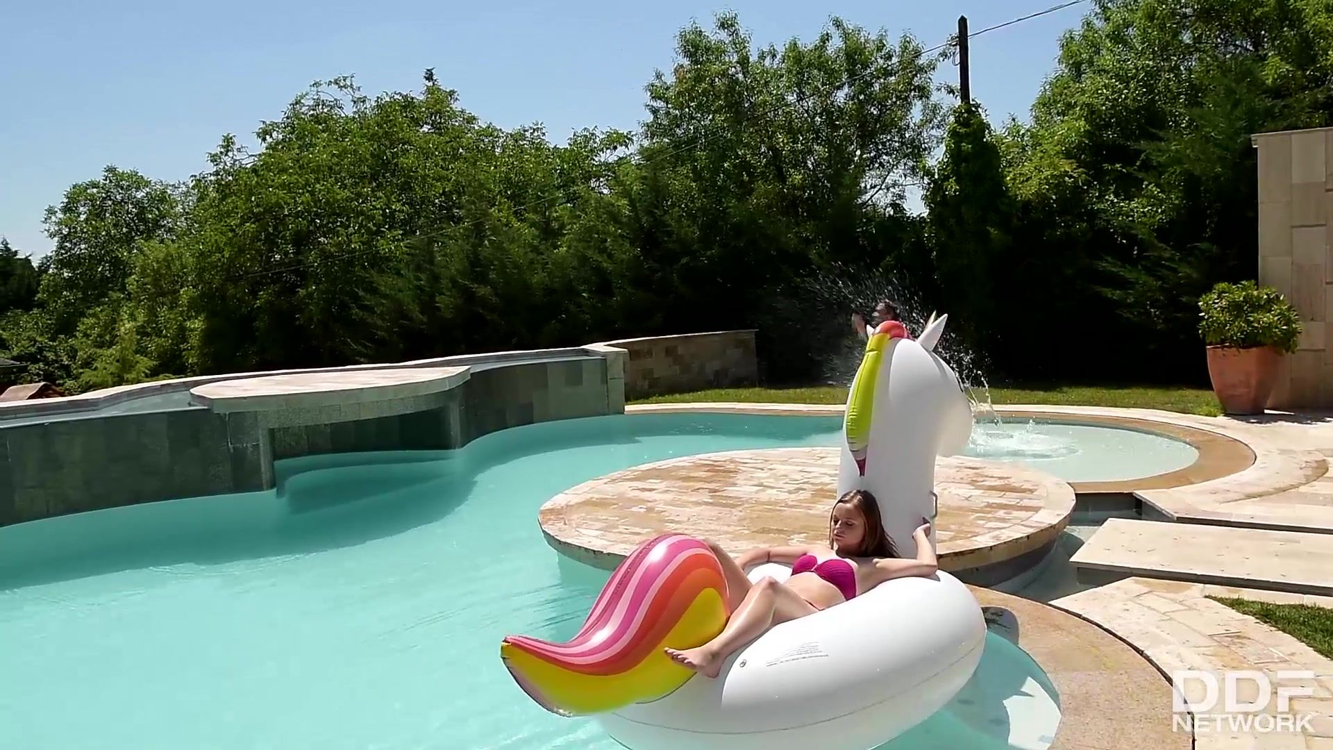 Hot teen 18+ Banged: Hardcore Boy-Girl Fuck by the Pool - PornWorld
