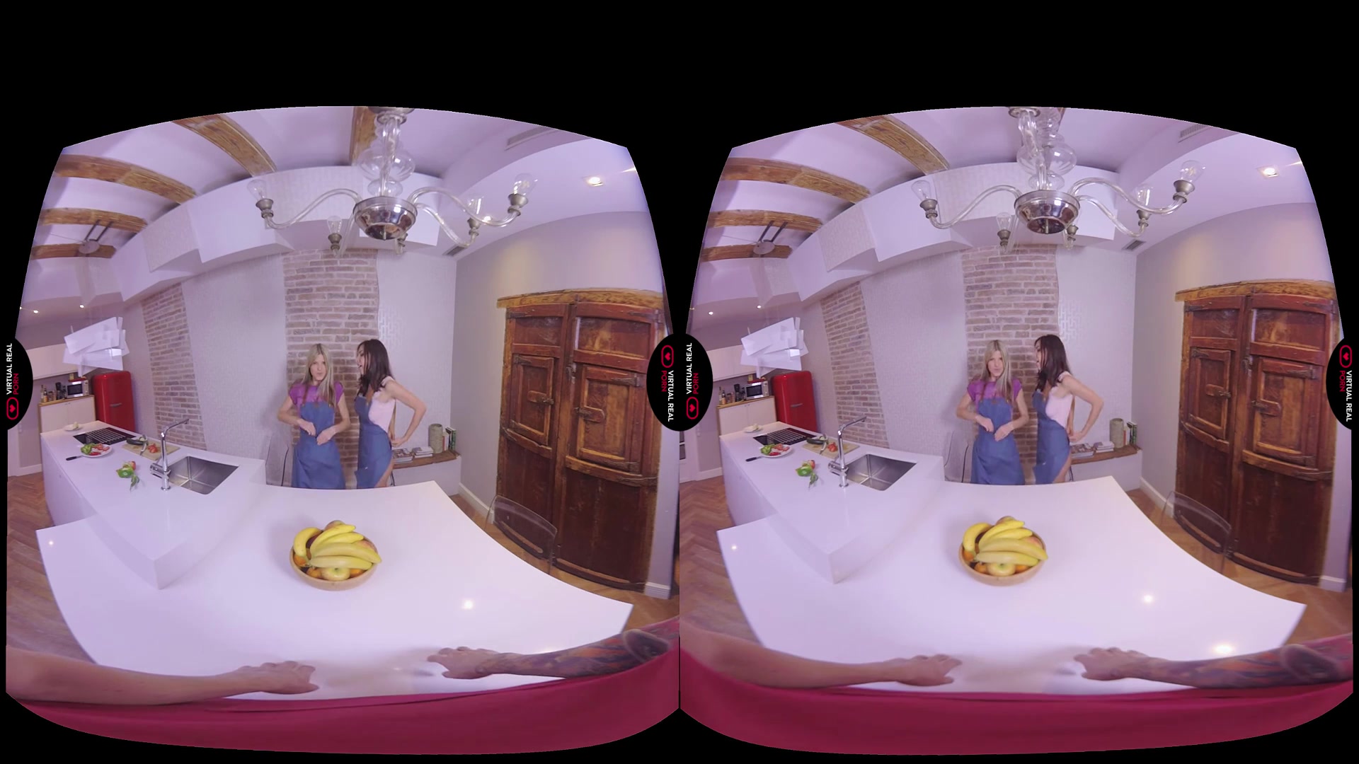 Gina Gerson Henessy Kevin White in Cooking lesson - VirtualRealPorn