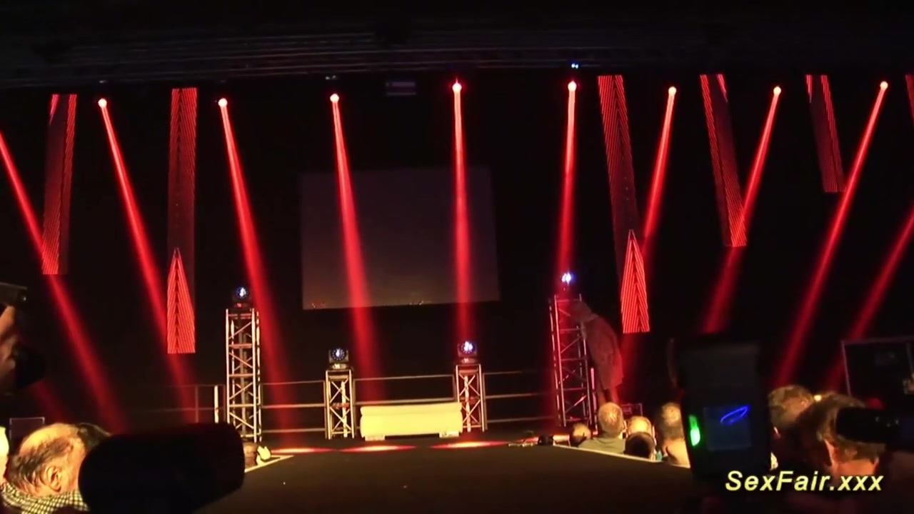 Sexy Strip Show on Public Stage