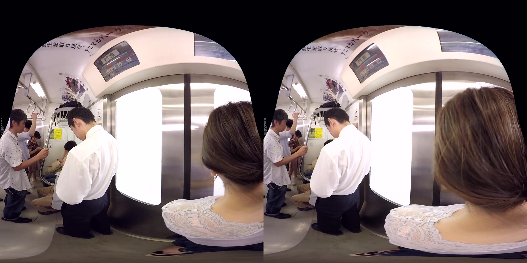Super-Realistic Train - Asian teen 18+ Public Sex Blowjob