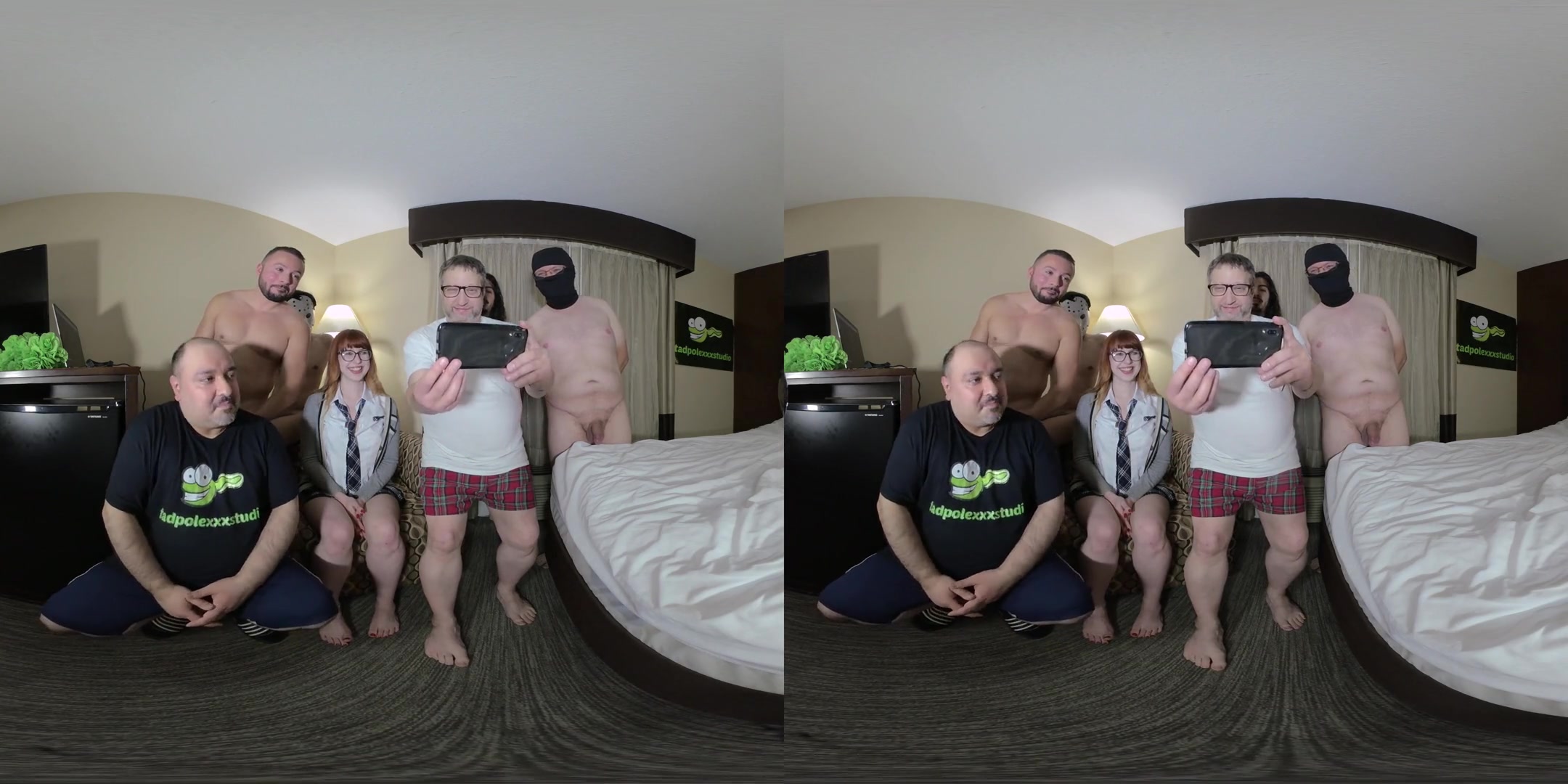 Hannah Grace Creampie GANGBANG 1 of 4; Horny Amateur teen 18+ Fucking a Group of Older Men 3D Porn