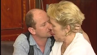 Naughty mature lady fucking and sucking at the resturant