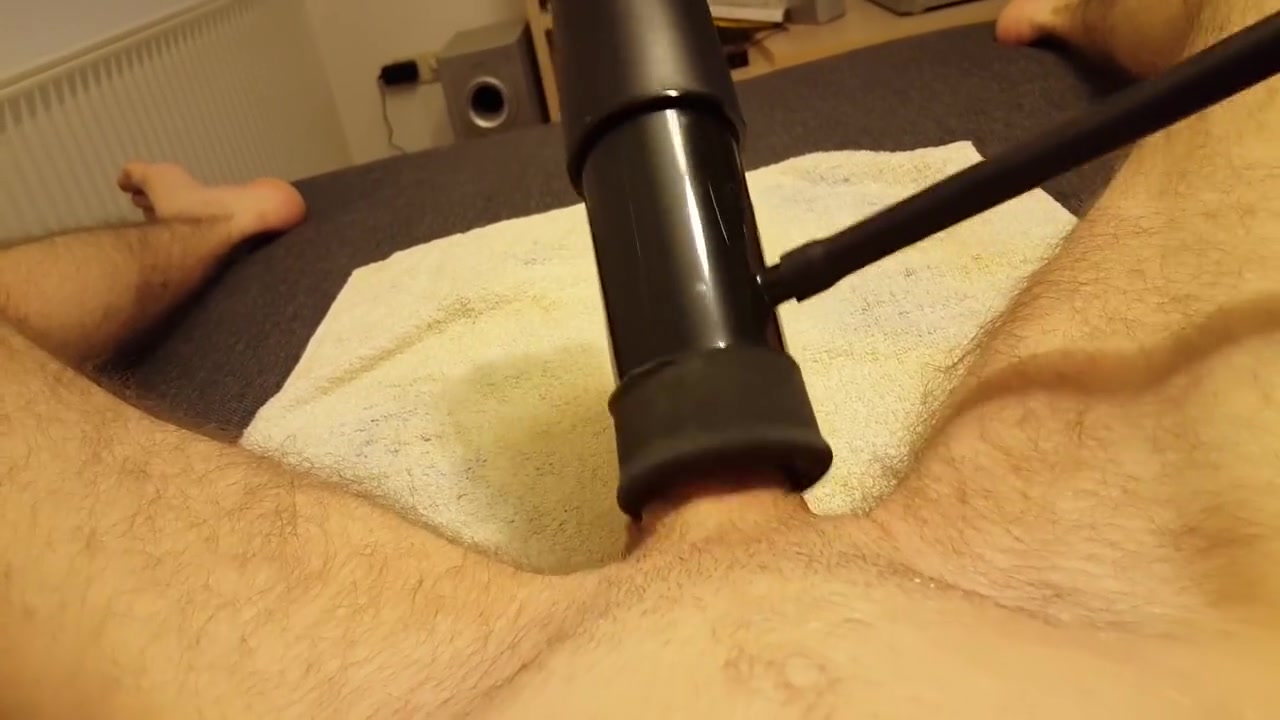 Milking My Cock With A Tremble Milking Machine