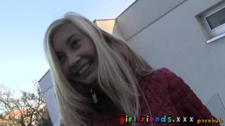 Girlfriends catch up and make amateur homemade lesbian sex tape