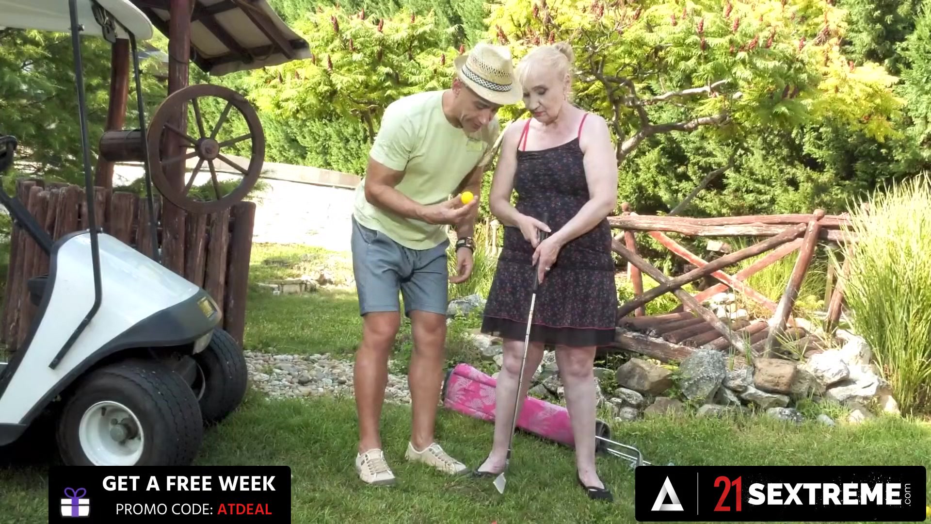 21 SEXTREME - Naughty Granny Gets Her Dusty Pussy Fucked By Her Golf Coach