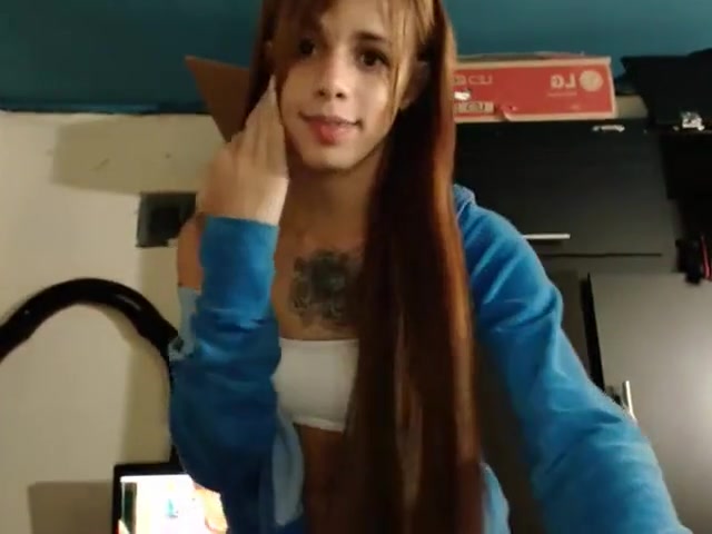 Cute Hairy Shemale pissing