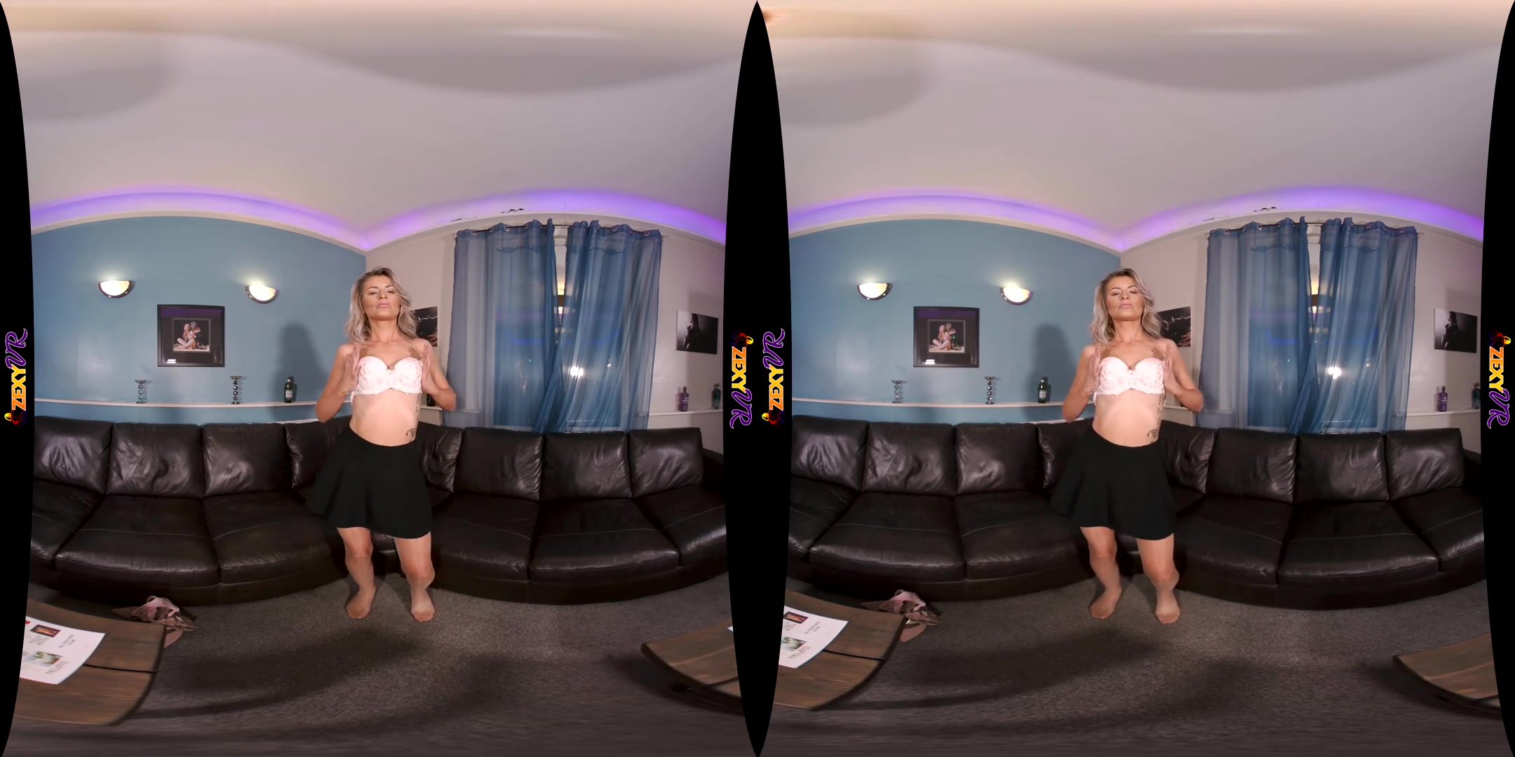VIP Striptease - Blonde MILF Solo Striptease - SexLikeReal