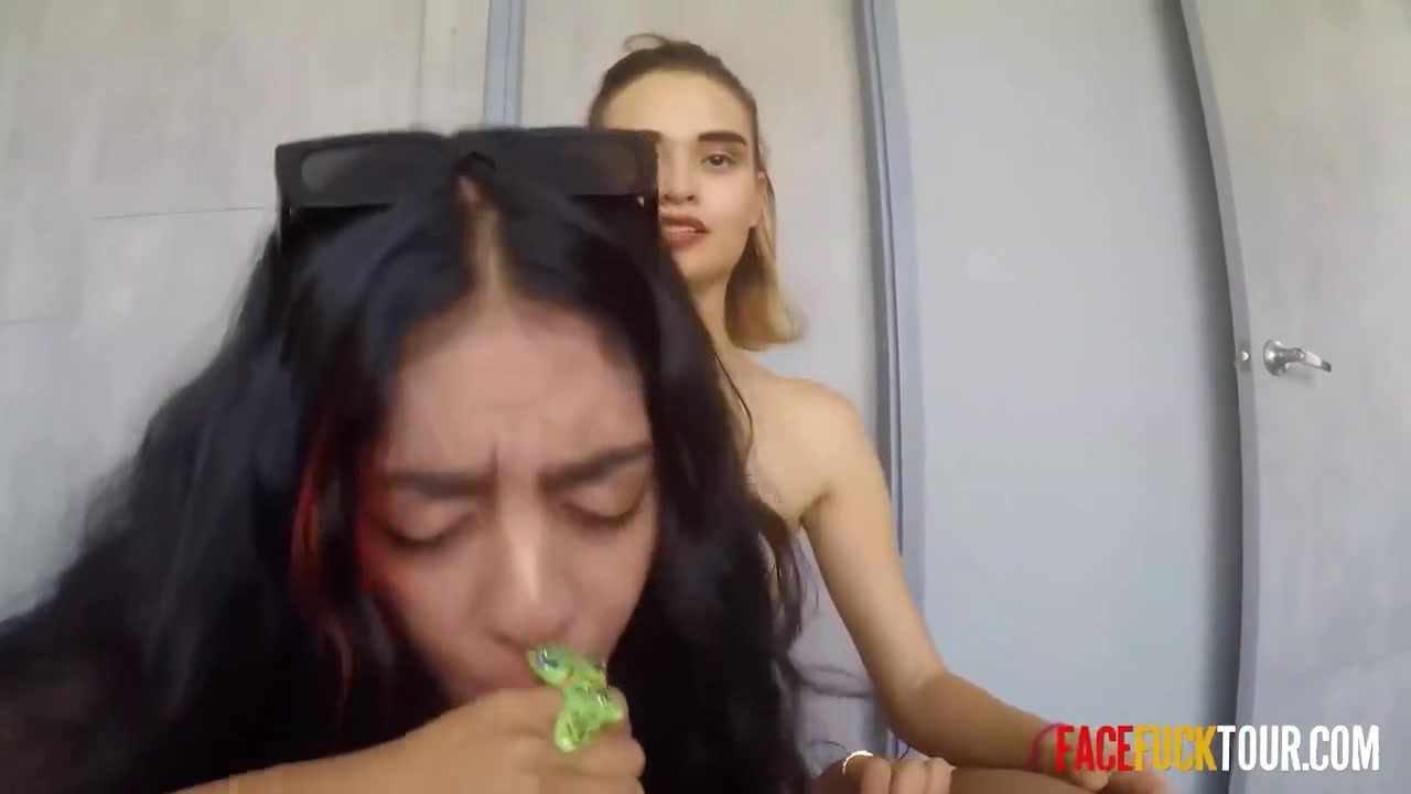 Wild College teen 18+ Slutty Party Babes Share A Cock To De - Steven Hard