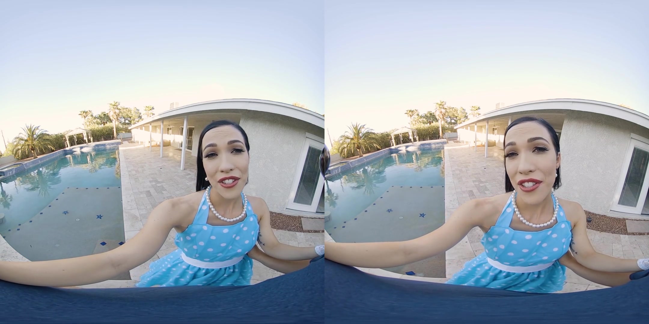 Pussy Harbor - Outdoor Poolside Blowjob Cum Swallow
