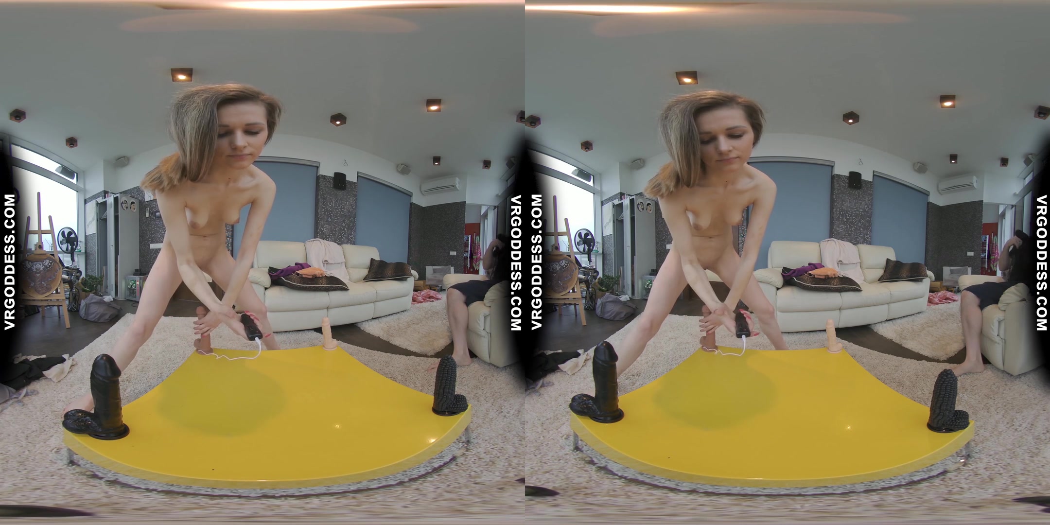 New Girl Josie Plays The Will It Fit Game With Some Brutally Big Dildos
