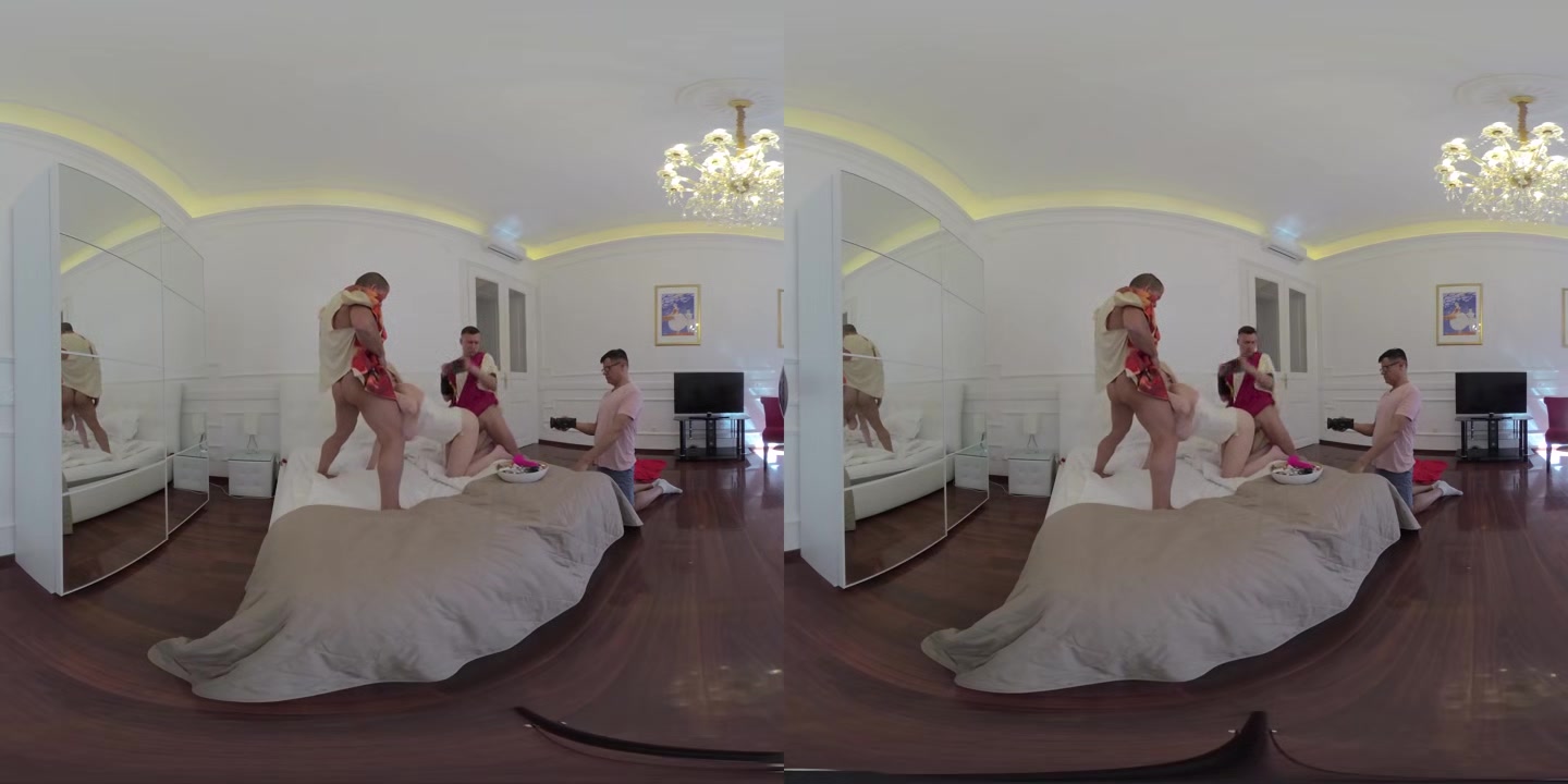 Trick or Anal Creampie Threesome Treat for Busty MILF Sandra Sweet - Part I - PornoDanVR