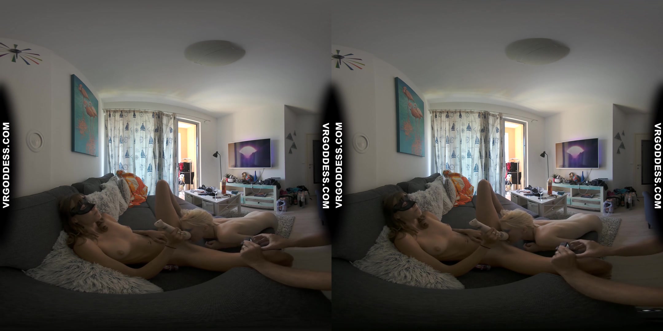 Afternoon Lesbian Pussy Licking And Hitachi Vibing Miss Pussycat With Ingrida On Vacation