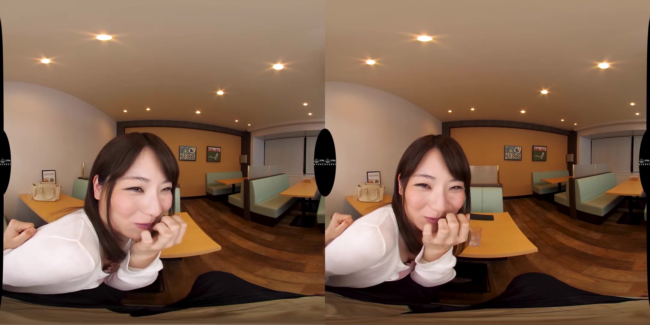 Fired for a Blowjob at the Restaurant - Busty Japanese Virtual Girlfriend in VR