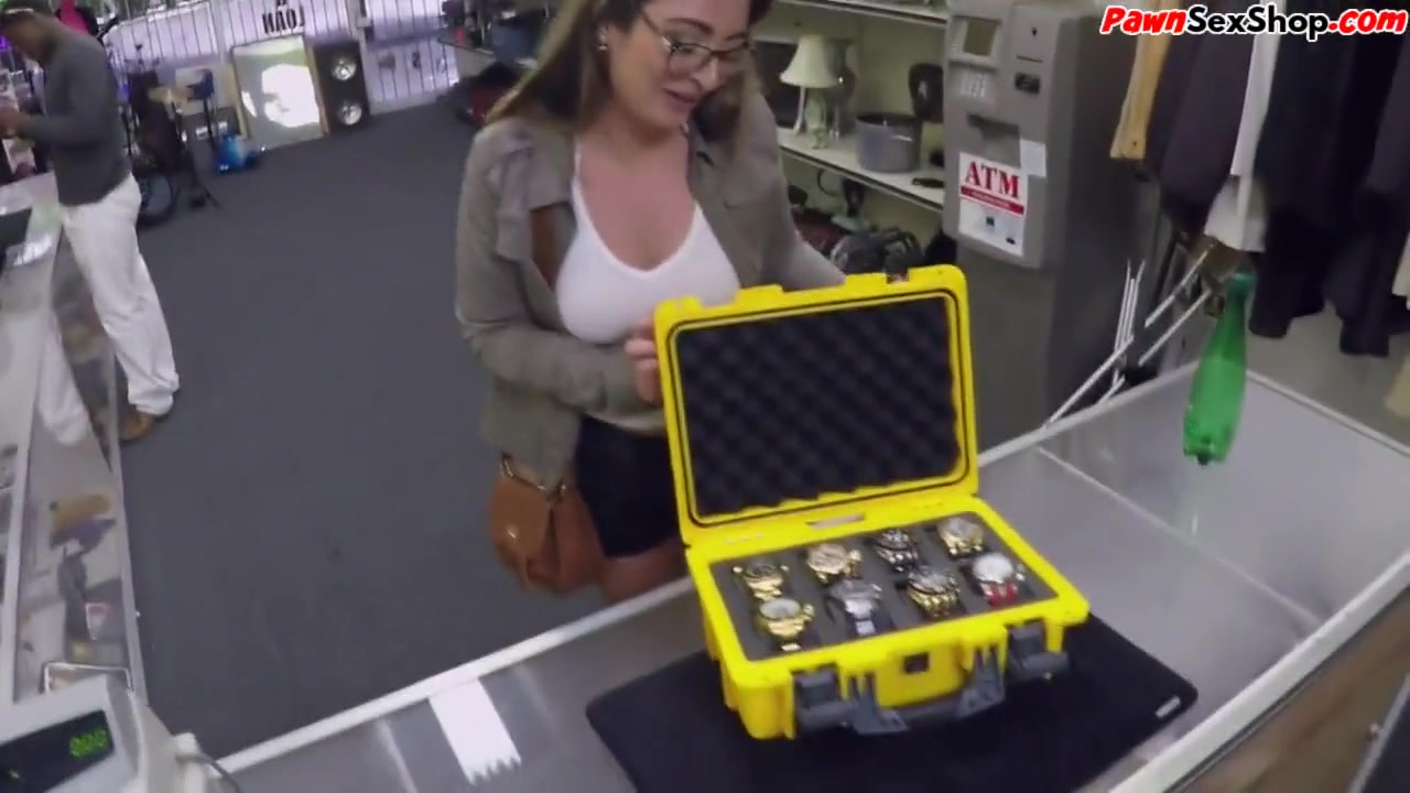 Big Ass Customer Rides Bosses Cock In Pov In Pawnshop Office
