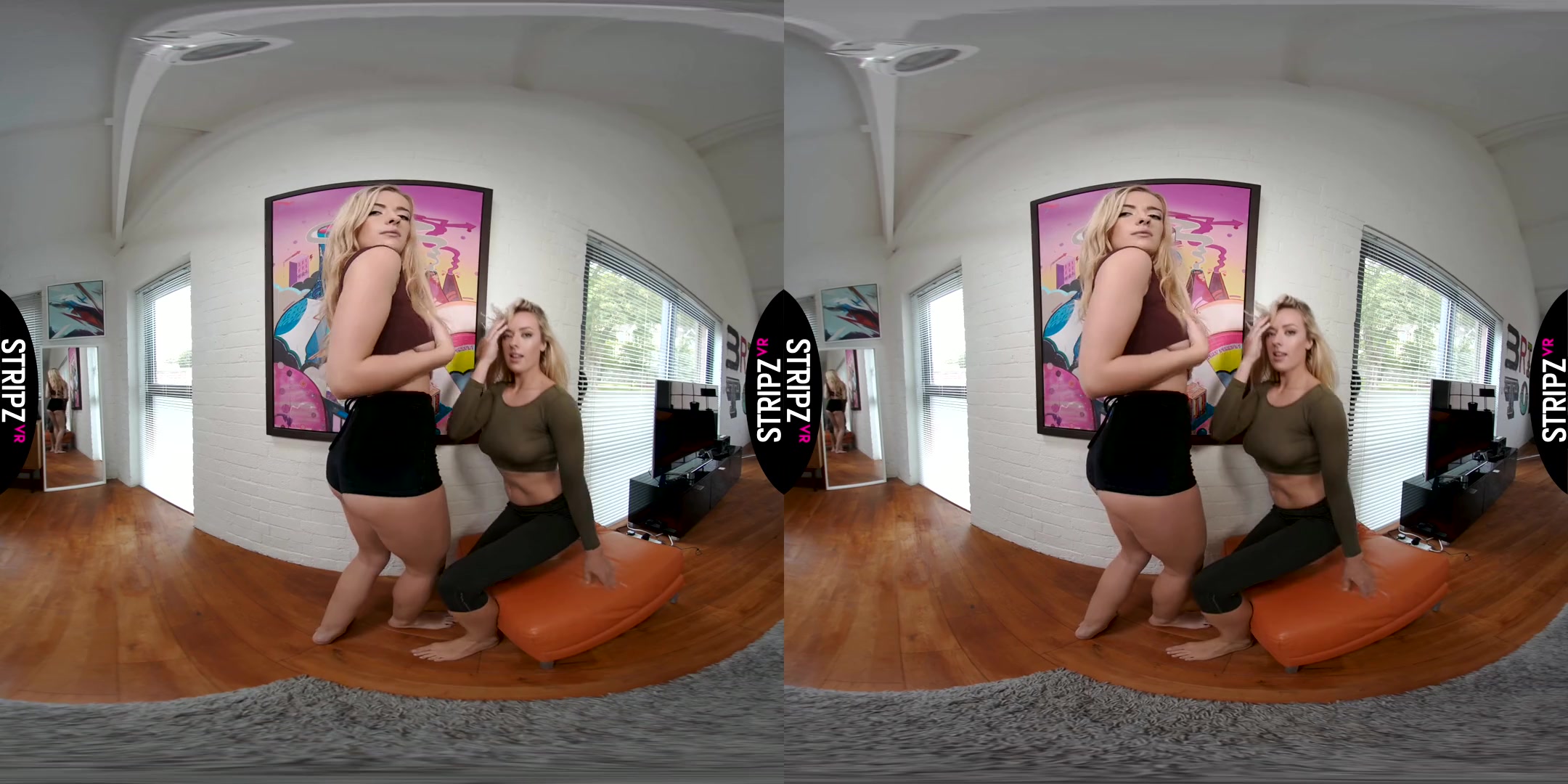 Rosa Brighid & Grace Faerie in Dance Off - StripzVR