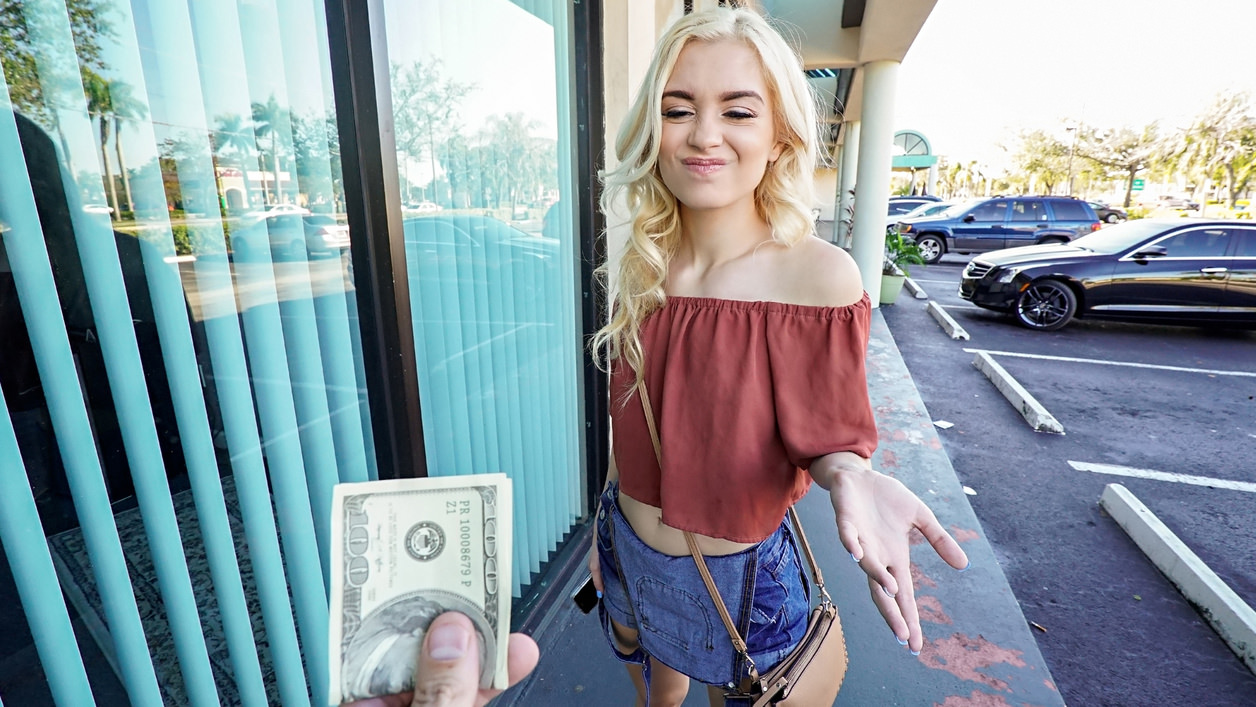 Anastasia Knight in Blonde Braceface Fucks Outdoors - PublicPickups