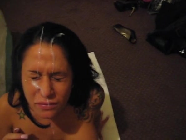 My strong jet of sperm was stopped by her face