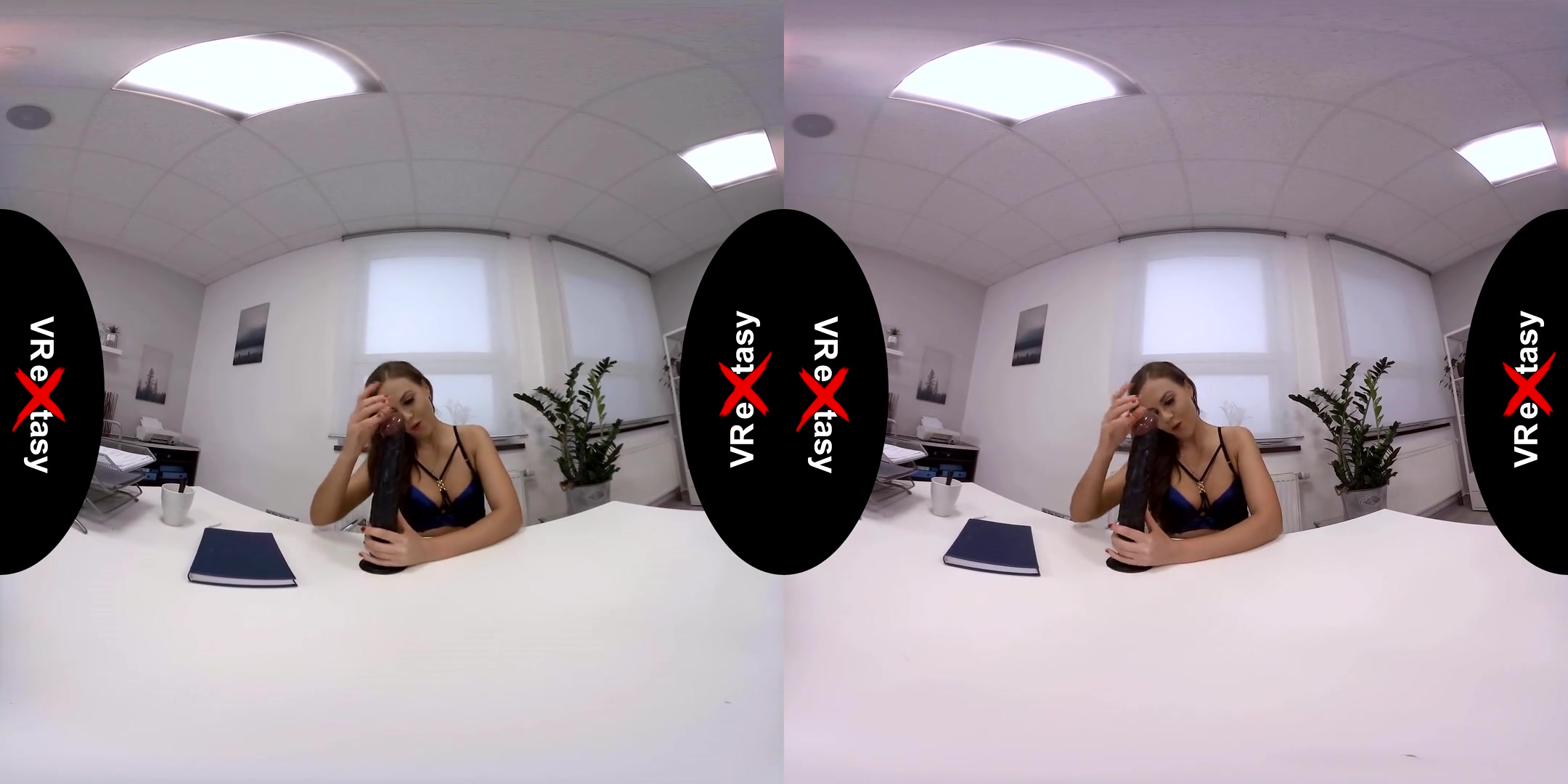 Tina Kay - JOI in the Office - Toying Shaved Femdom