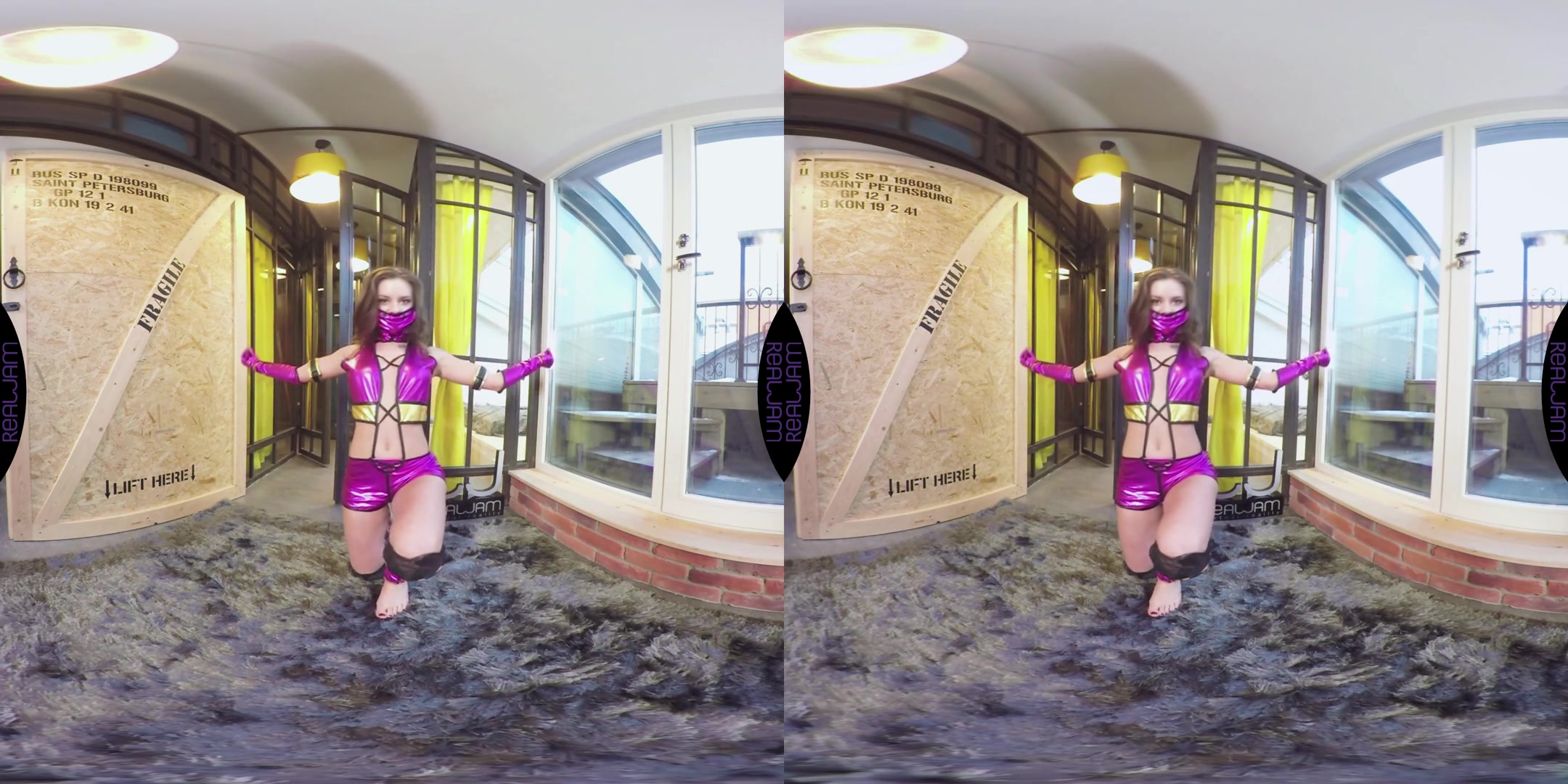 Lita Phoenix in Mileena's Warm-up - RealJamVR