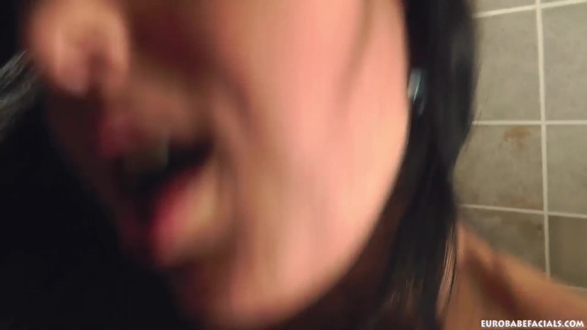 Tattooed Natalie Blue gets a nasty facial