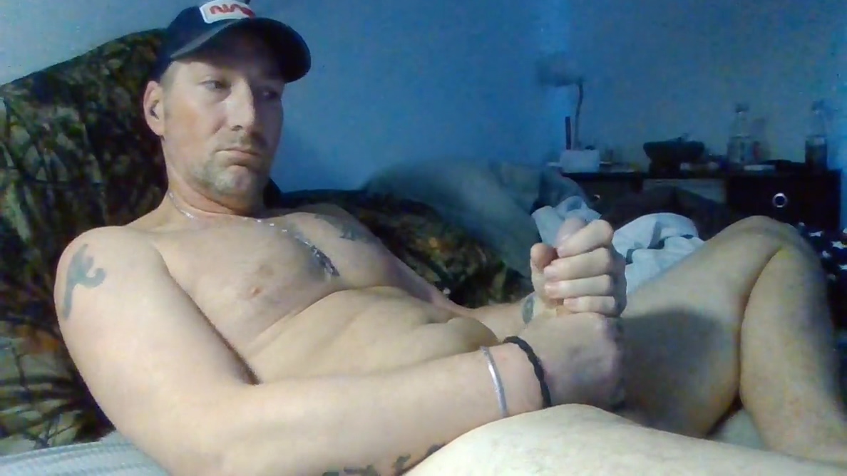 Big White Cock Step daddy Jacks Off