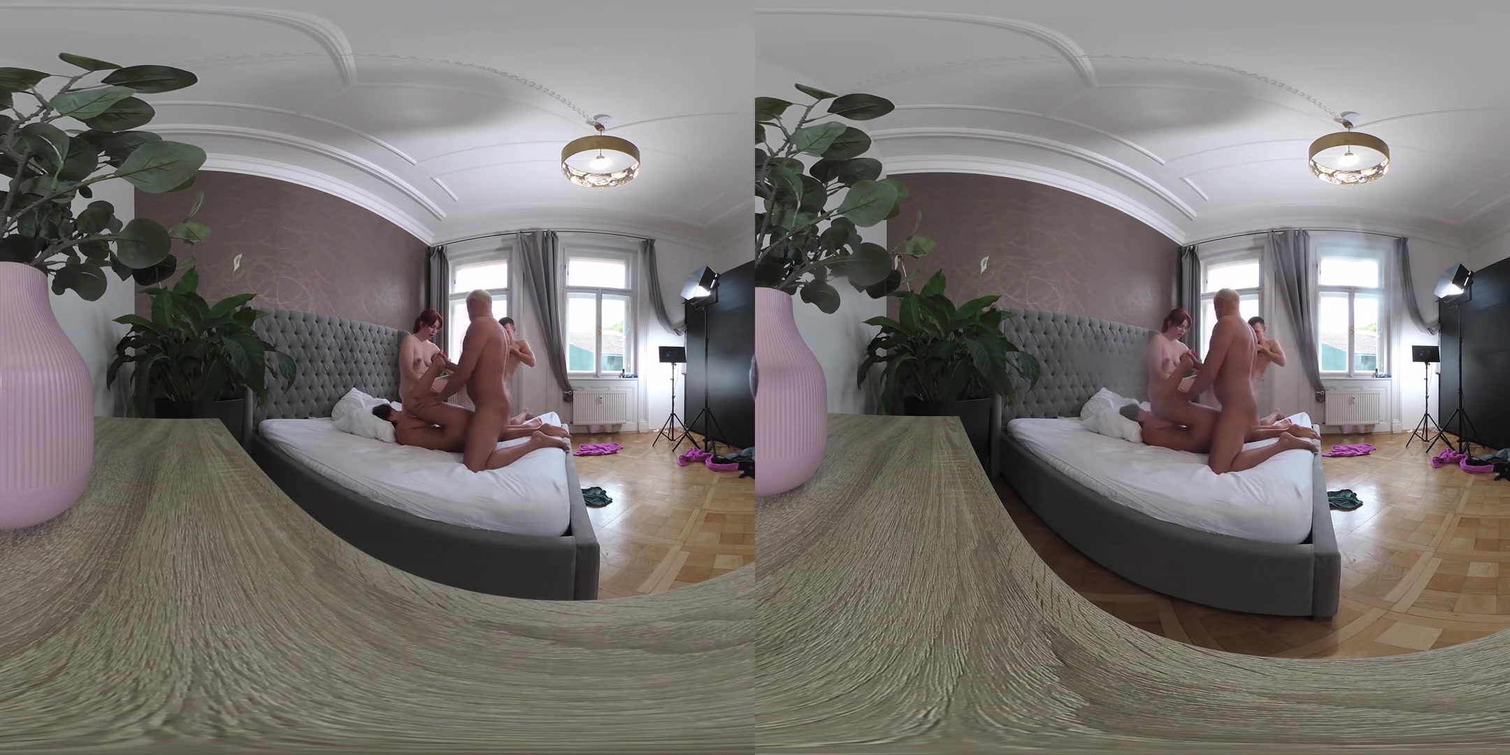 Cheating Redhead Squirts Like A Fire Hydrant In Epic Threesome - Kaira Love & Tiffany Blue Behind The Scenes Vr Video Part Two
