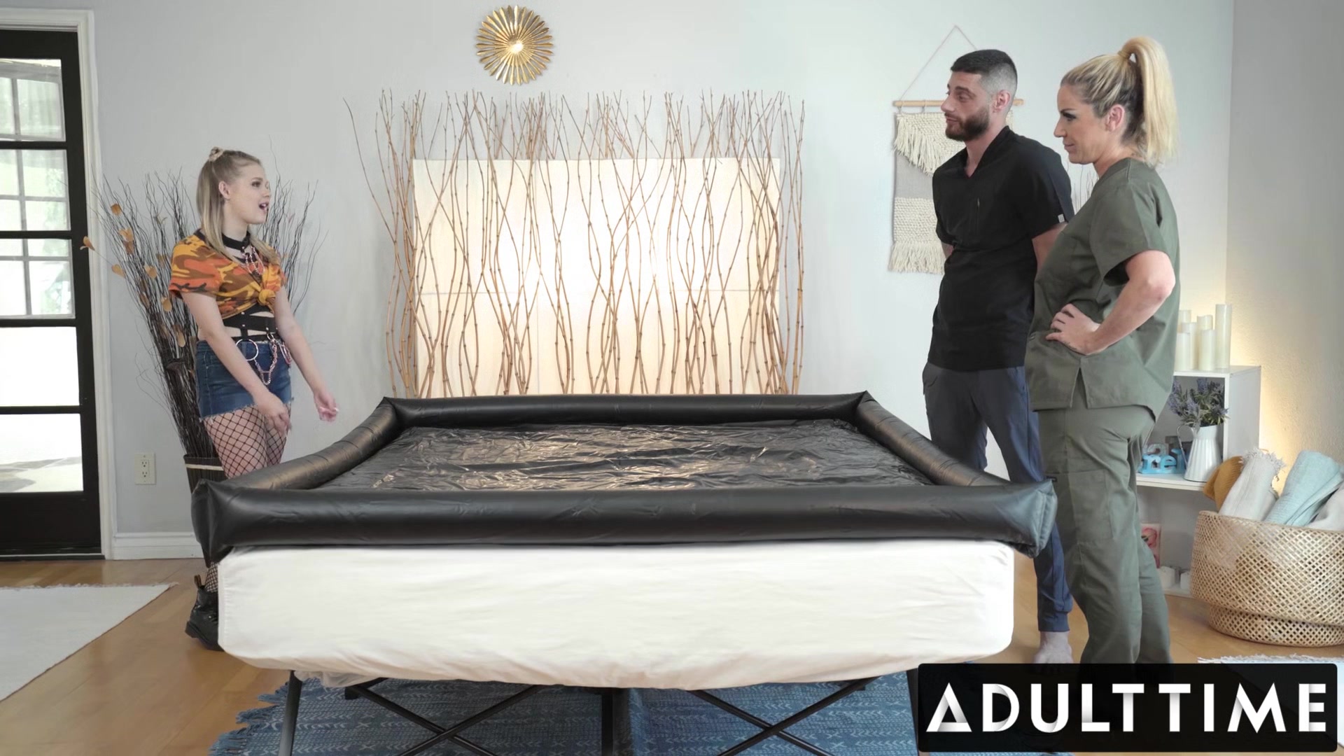 ADULT TIME - Coco Lovelock Fakes Her Way Into Nuru ***With Kayla Paige And Billy Boston