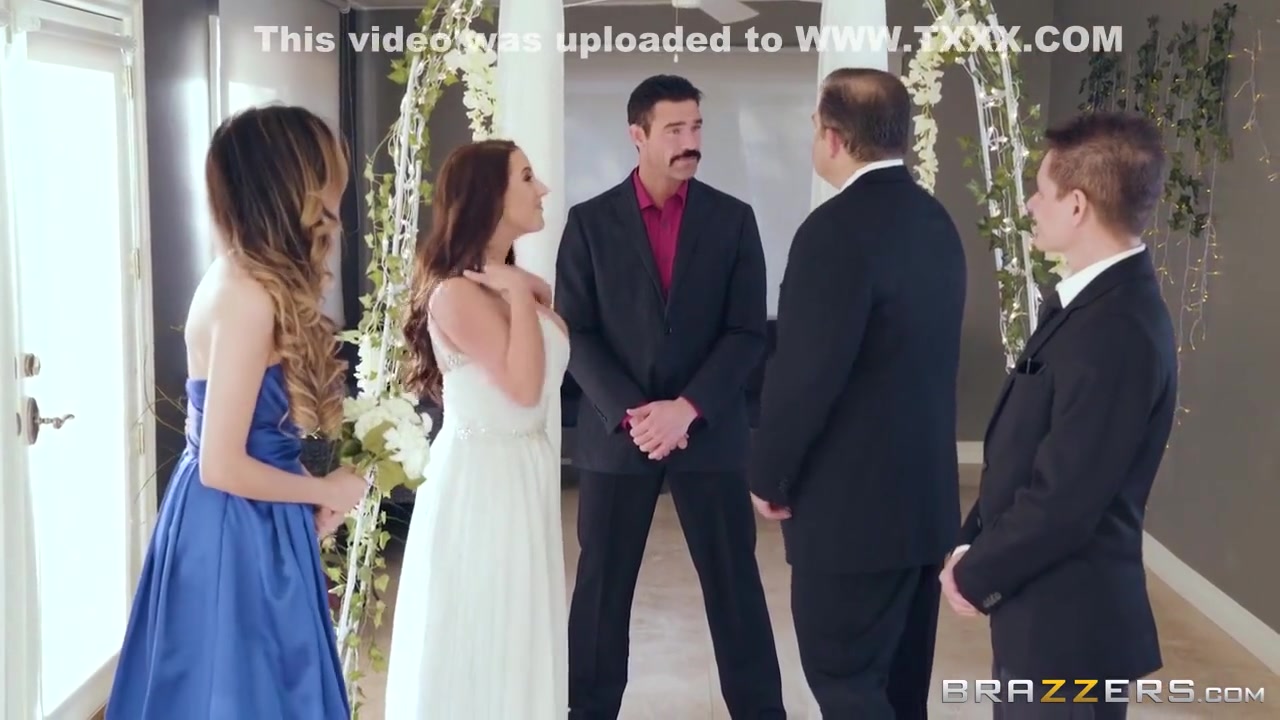 A Super-busty Bride Gets Horny During The Wedding Ceremony - Angela White