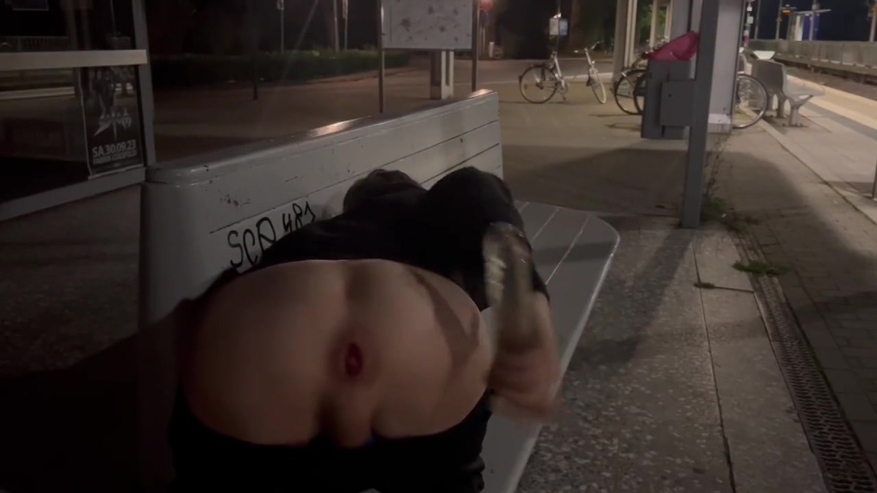 Risky Public Outdoor Anal Dildo Fuck Compilation