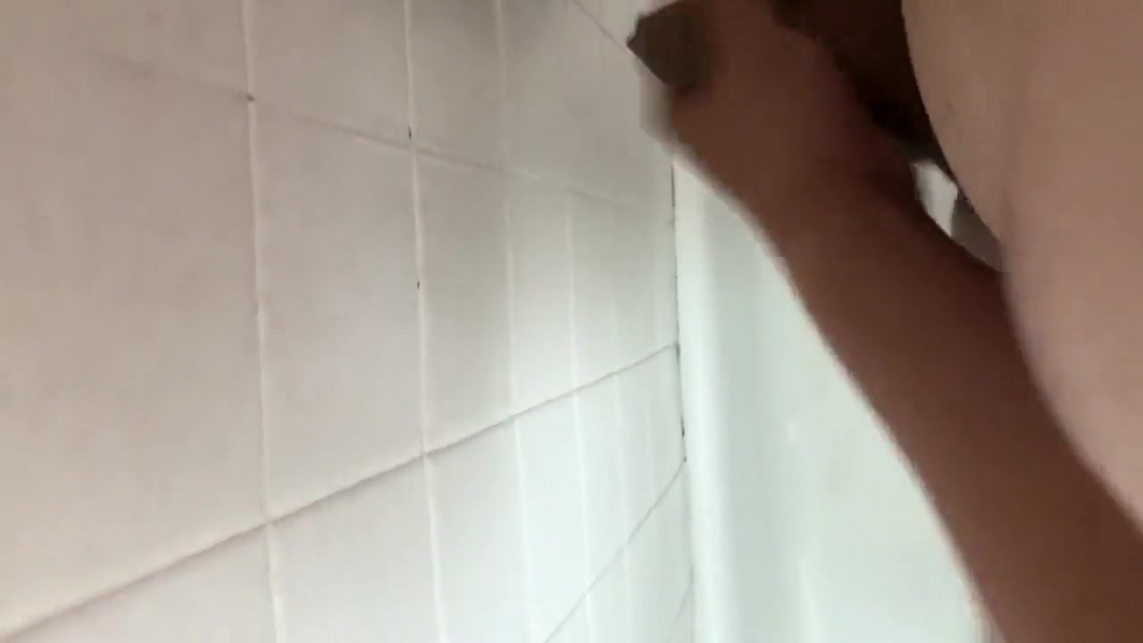Busting a load of cum in the shower