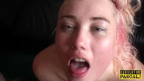 BDSM euro spanked and slapped during roughsex