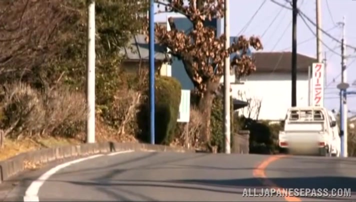 Japanese teen 18+ enjoys outside sex adventures