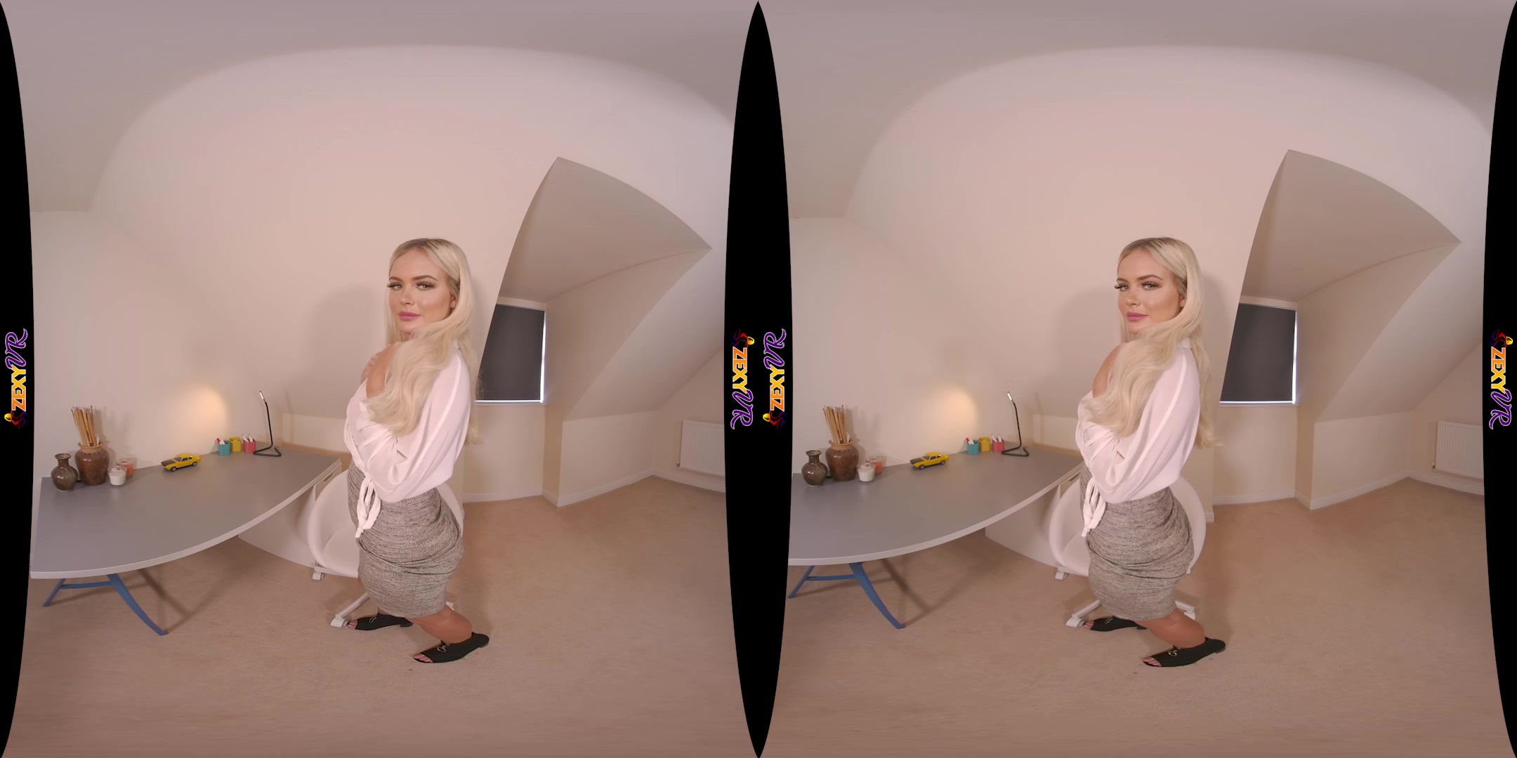 Naked In The Office featuring Louise - ZexyVR