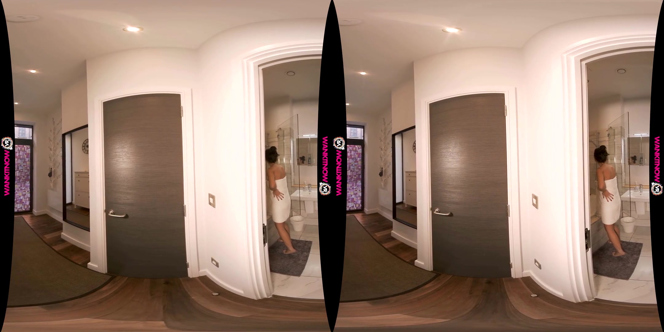 Soap Up And Wank For Me - Cute Brunette Solo - SexLikeReal