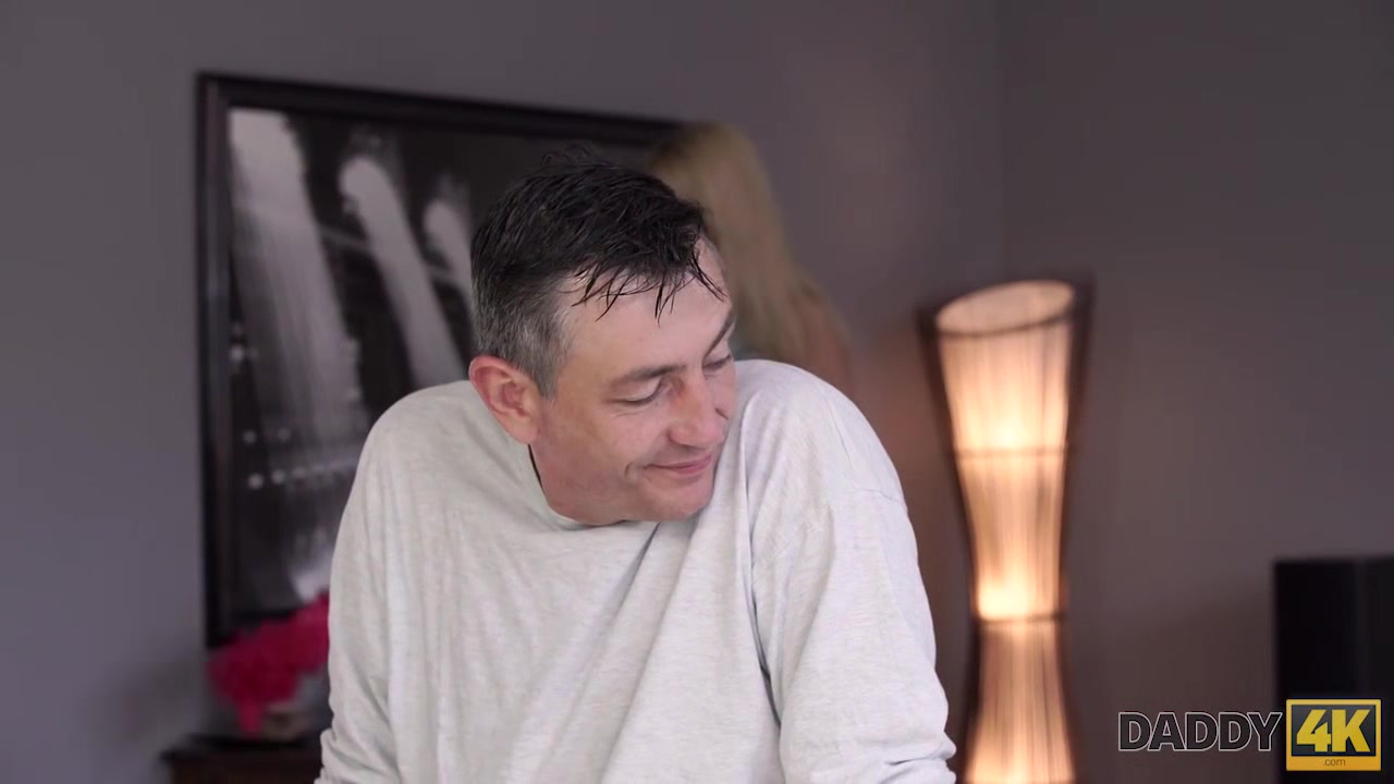 DADDY4K. Mature guy nicely penetrates young blonde with perky tits