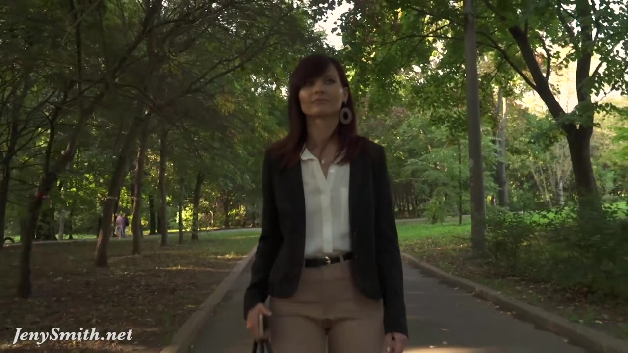 Jeny Smith was caught wearing crotchless pants in public