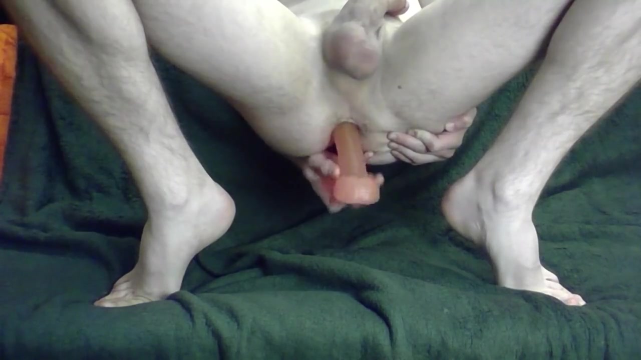 Riding A Dildo And Masturbating
