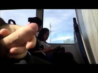 Managed to flash my dong to some young ladies in a train